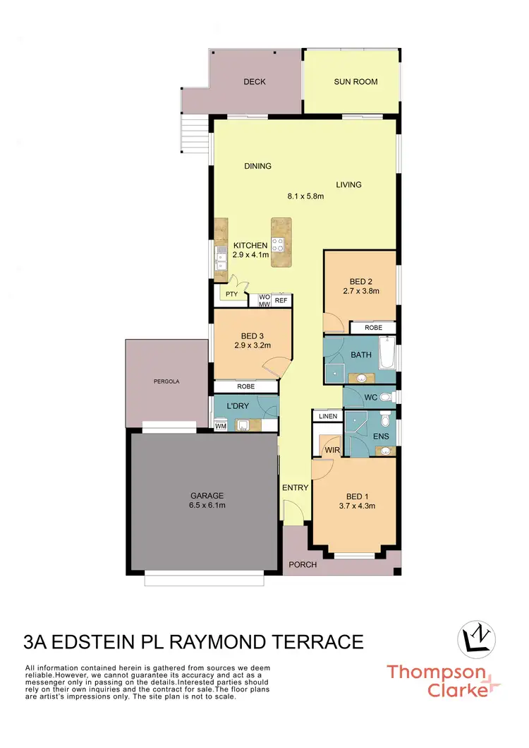 Floorplan of Homely house listing, 3A Edstein Place, Raymond Terrace NSW 2324