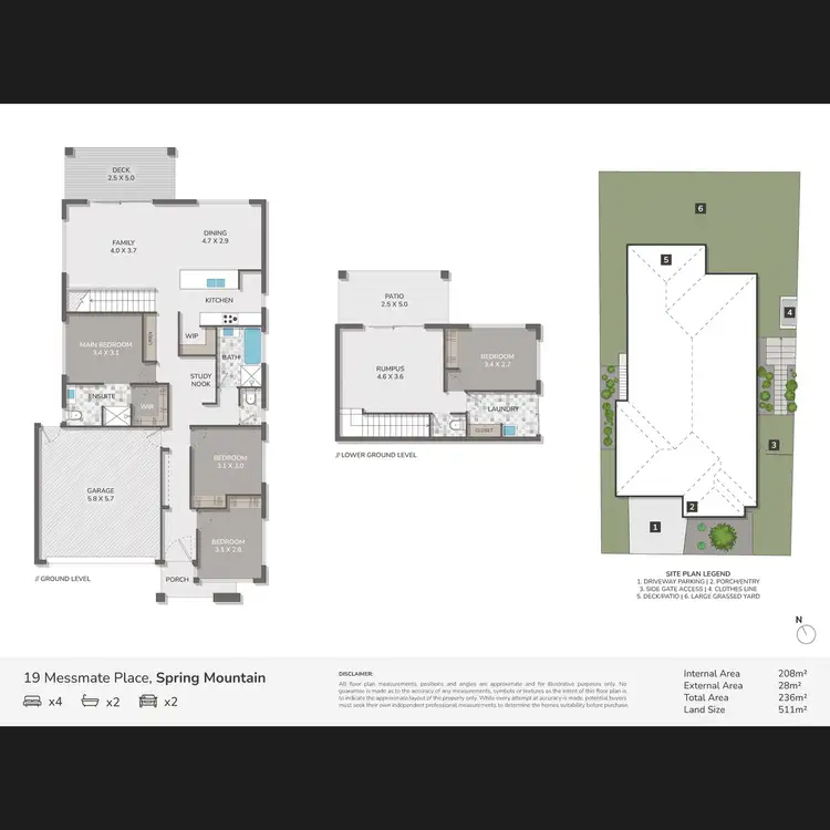 Floorplan of Homely house listing, 19 Messmate Place, Spring Mountain QLD 4300