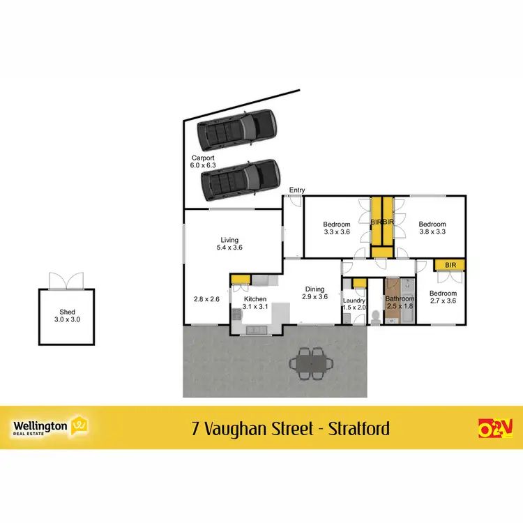 Floorplan of Homely house listing, 7 Vaughan Street, Stratford VIC 3862