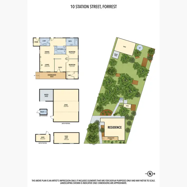 Floorplan of Homely house listing, 10 Station Street, Forrest VIC 3236