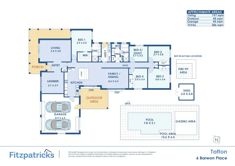 Floorplan of Homely house listing, 6 Barwon Place, Tatton NSW 2650