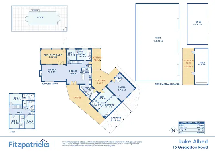 Floorplan of Homely house listing, 15 Gregadoo Road, Lake Albert NSW 2650