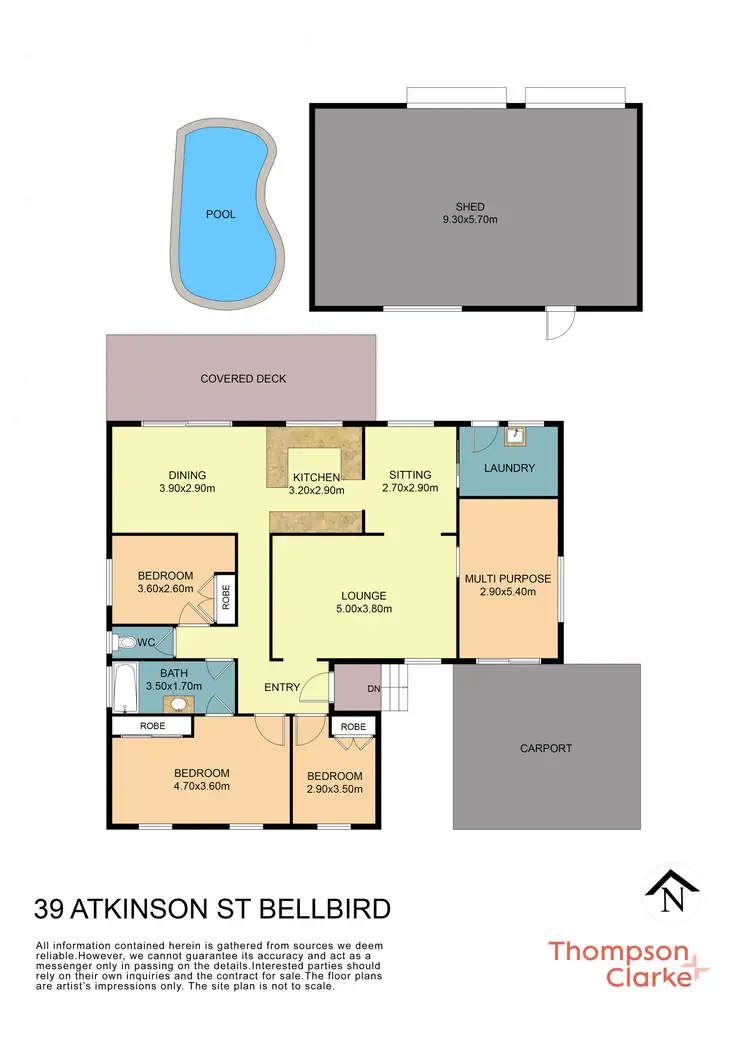 Floorplan of Homely house listing, 39 Atkinson Street, Bellbird NSW 2325