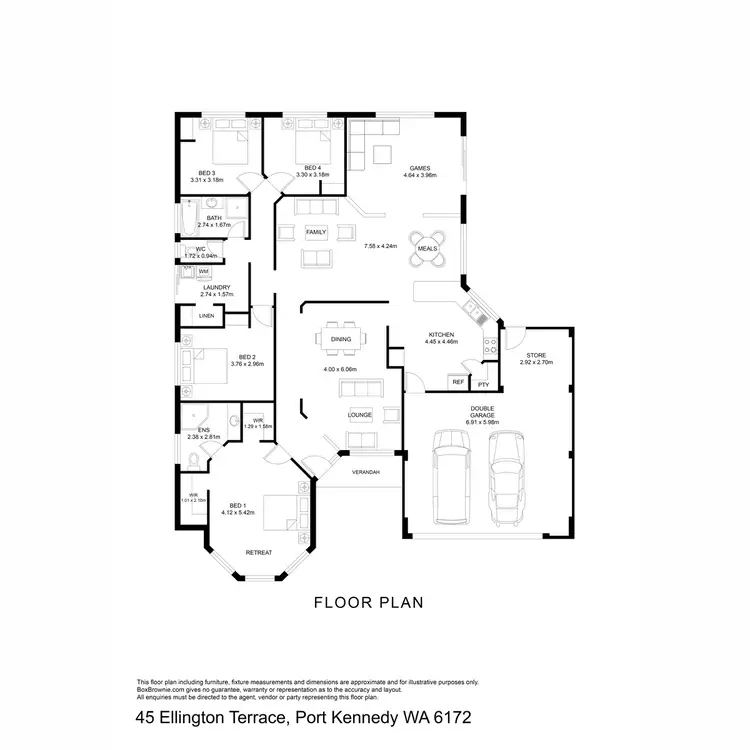 Floorplan of Homely house listing, 45 Ellington Terrace, Port Kennedy WA 6172