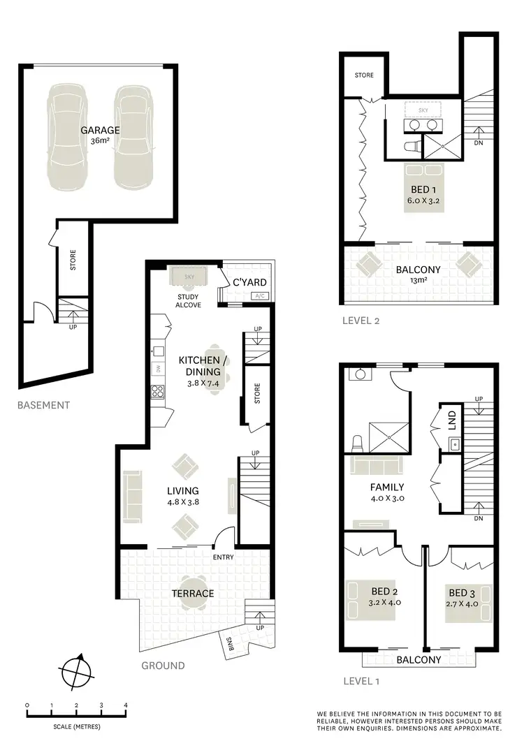 Floorplan of Homely townhouse listing, 19 Barwon Park Road, St Peters NSW 2044