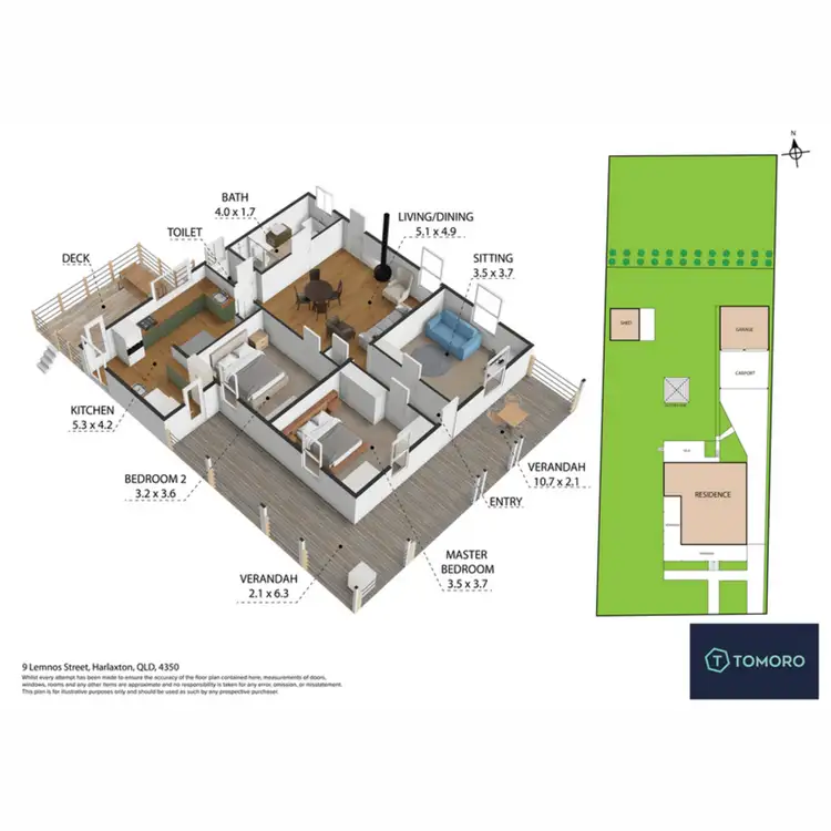 Floorplan of Homely house listing, 9 Lemnos Street, Harlaxton QLD 4350