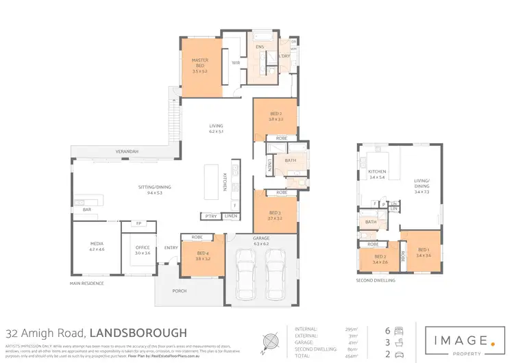 Floorplan of Homely rural property listing, 32 Amigh Road, Landsborough QLD 4550
