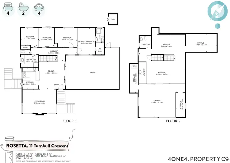 Floorplan of Homely house listing, 11 Turnbull Crescent, Rosetta TAS 7010