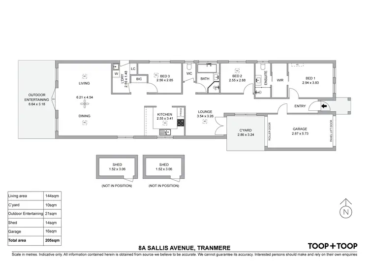 Floorplan of Homely house listing, 8A Sallis Avenue, Tranmere SA 5073