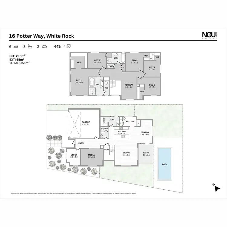 Floorplan of Homely house listing, 16 Potter Way, White Rock QLD 4306
