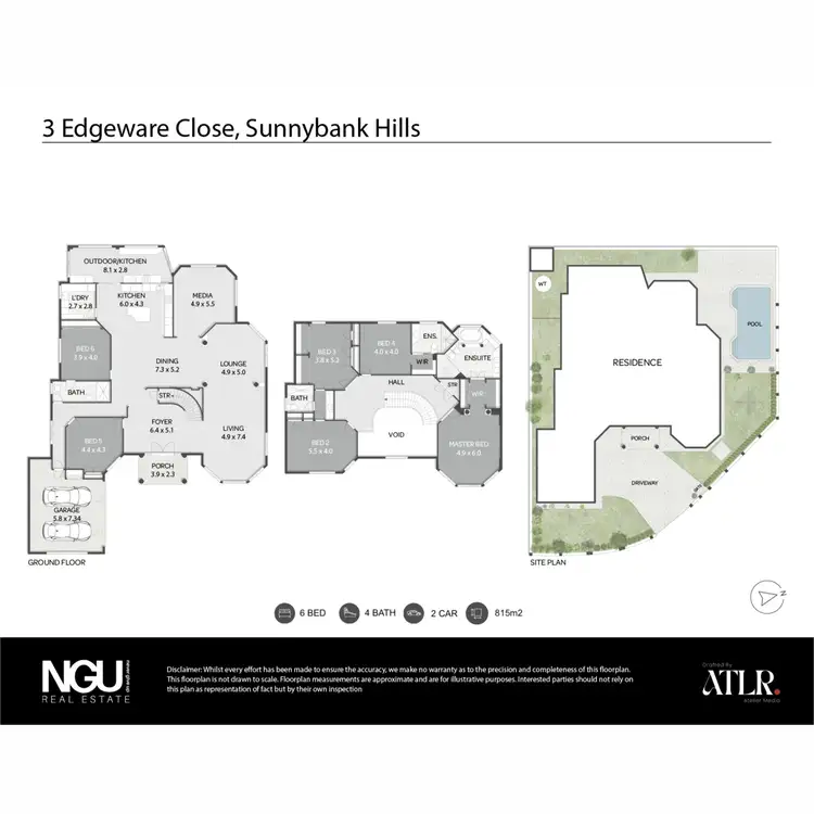 Floorplan of Homely house listing, 3 Edgeware Close, Sunnybank Hills QLD 4109
