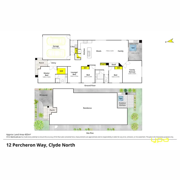 Floorplan of Homely house listing, 12 Percheron Way, Clyde North VIC 3978