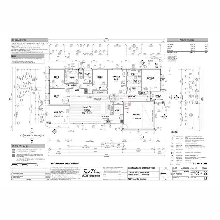 Floorplan of Homely house listing, 24 Malmsbury Crescent, Kialla VIC 3631