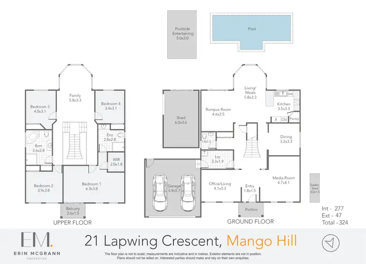 Floorplan of Homely house listing, 21 Lapwing Crescent, Mango Hill QLD 4509