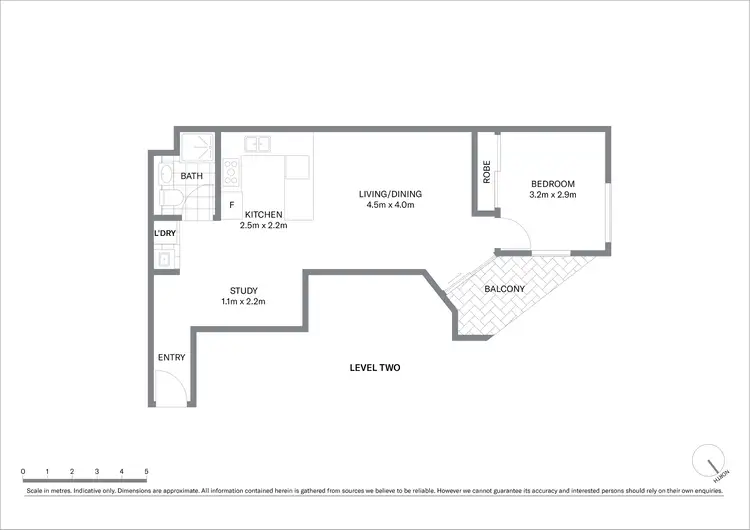 Floorplan of Homely apartment listing, 204/1-5 Randle Street, Surry Hills NSW 2010