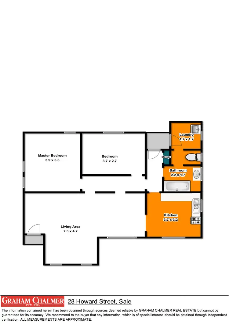 Floorplan of Homely house listing, 28 Howard Street, Sale VIC 3850
