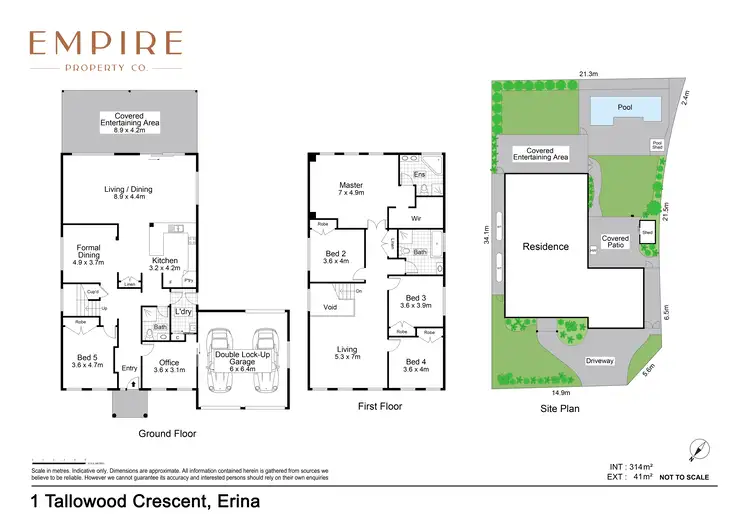 Floorplan of Homely house listing, 1 Tallowood Crescent, Erina NSW 2250