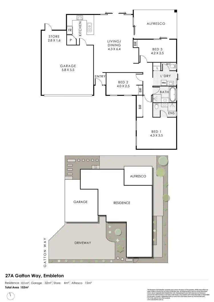 Floorplan of Homely house listing, 27A Gatton Way, Embleton WA 6062