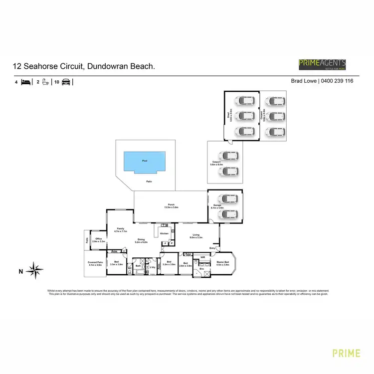 Floorplan of Homely house listing, 12 Seahorse Circuit, Dundowran Beach QLD 4655
