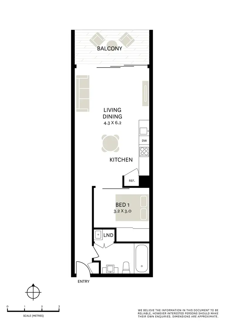 Floorplan of Homely apartment listing, 348/2-4 Powell Street (Access via Short Street), Waterloo NSW 2017