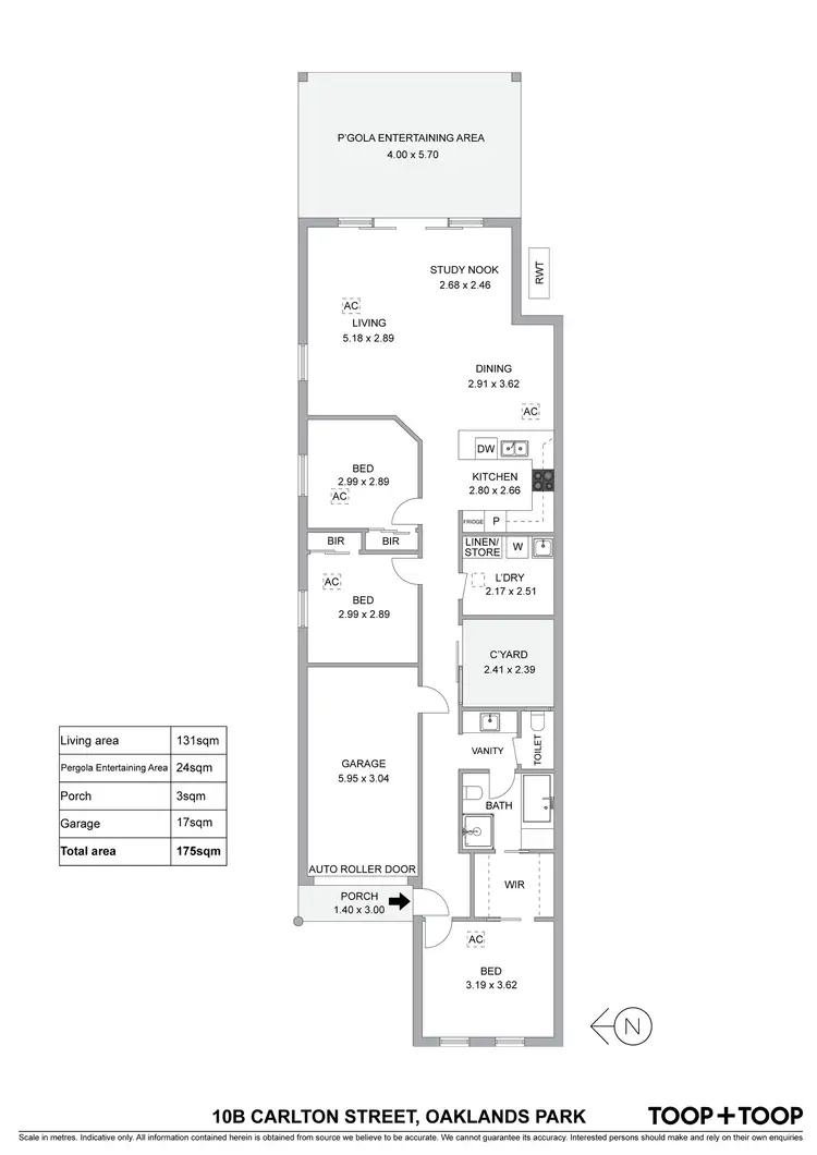 Floorplan of Homely house listing, 10B Carlton Street, Oaklands Park SA 5046