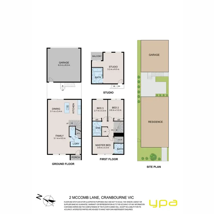 Floorplan of Homely townhouse listing, 2 McComb Lane, Cranbourne VIC 3977