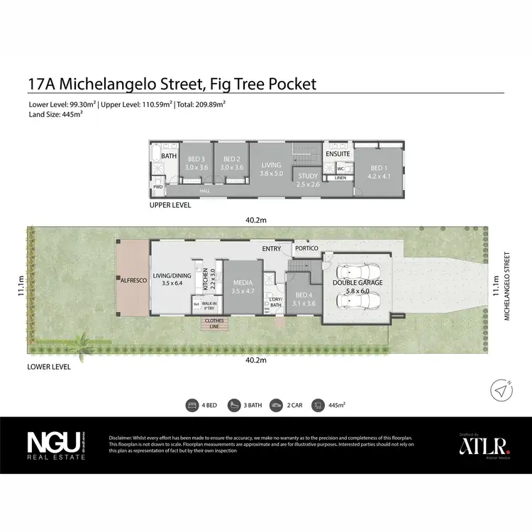 Floorplan of Homely house listing, 17A Michelangelo Street, Fig Tree Pocket QLD 4069
