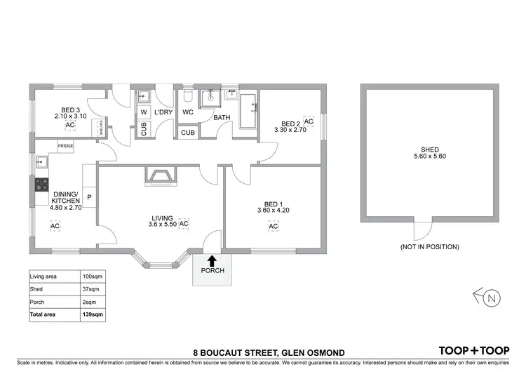 Floorplan of Homely house listing, 8 Boucaut Street, Glen Osmond SA 5064