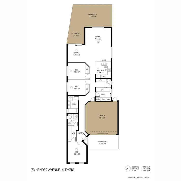 Floorplan of Homely house listing, 73 Hender Avenue, Klemzig SA 5087