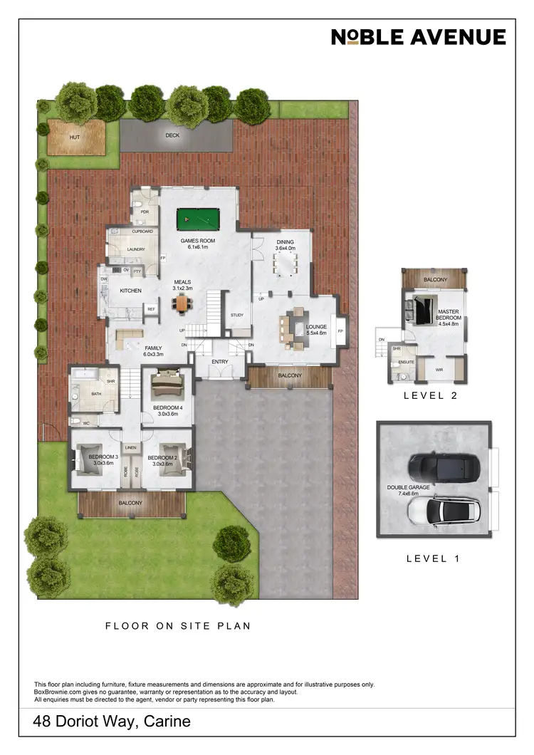 Floorplan of Homely house listing, 48 Doriot Way, Carine WA 6020