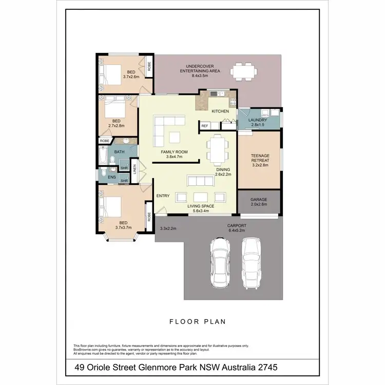 Floorplan of Homely house listing, 49 Oriole Street, Glenmore Park NSW 2745