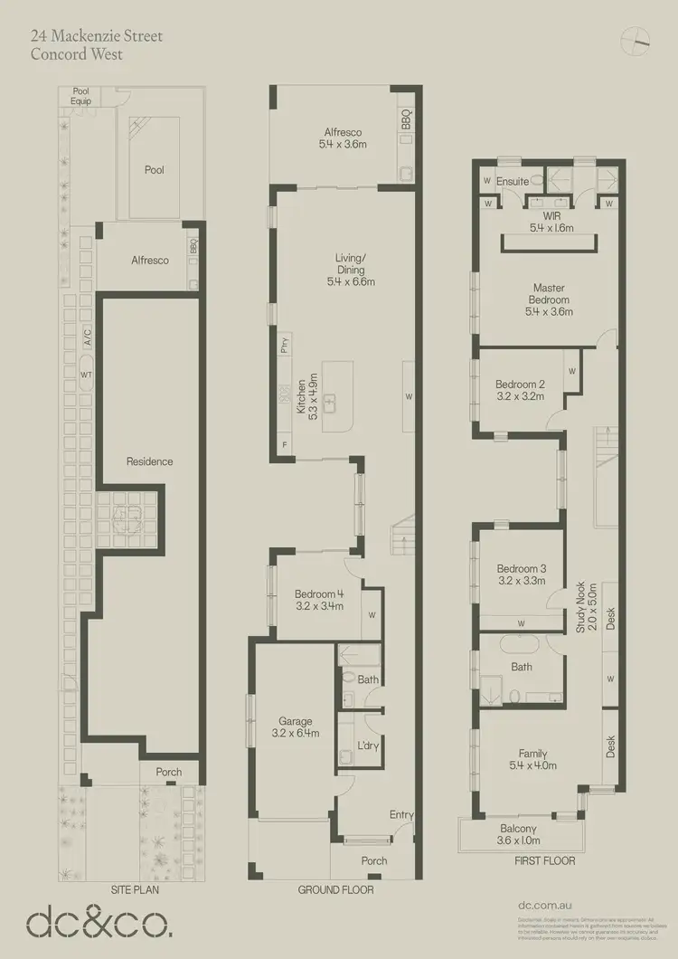 Floorplan of Homely semi-detached listing, 24 Mackenzie Street, Concord West NSW 2138