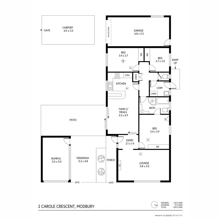 Floorplan of Homely house listing, 2 Carole Crescent, Modbury SA 5092