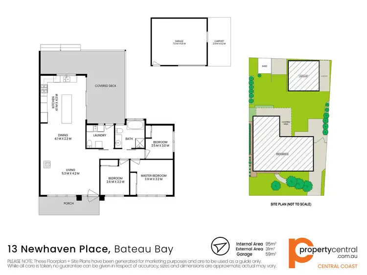 Floorplan of Homely house listing, 13 Newhaven Place, Bateau Bay NSW 2261