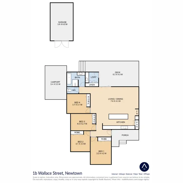 Floorplan of Homely house listing, 1B Wallace Street, Newtown QLD 4350