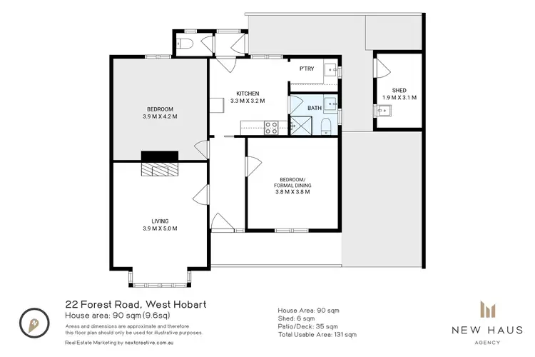 Floorplan of Homely house listing, 22 Forest Road, West Hobart TAS 7000