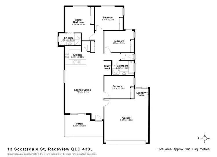 Floorplan of Homely house listing, 13 Scottsdale Street, Raceview QLD 4305