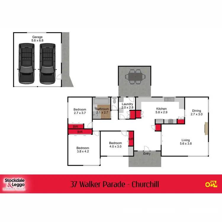 Floorplan of Homely house listing, 37 Walker Parade, Churchill VIC 3842