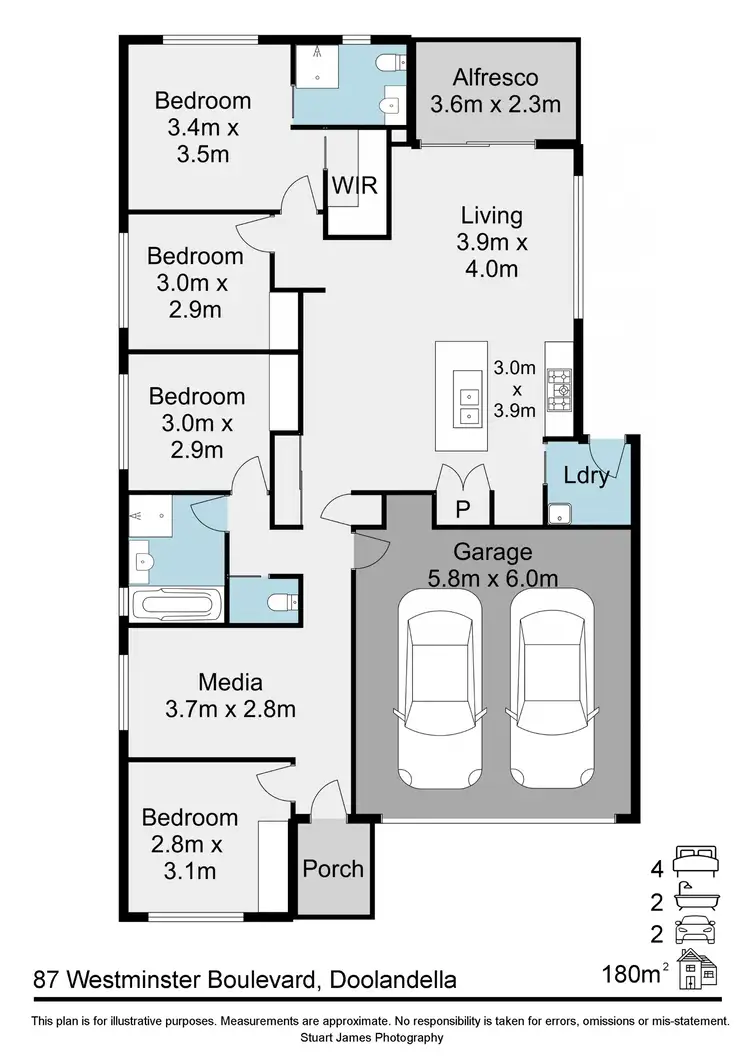 Floorplan of Homely house listing, 87 Westminster Boulevard, Doolandella QLD 4077