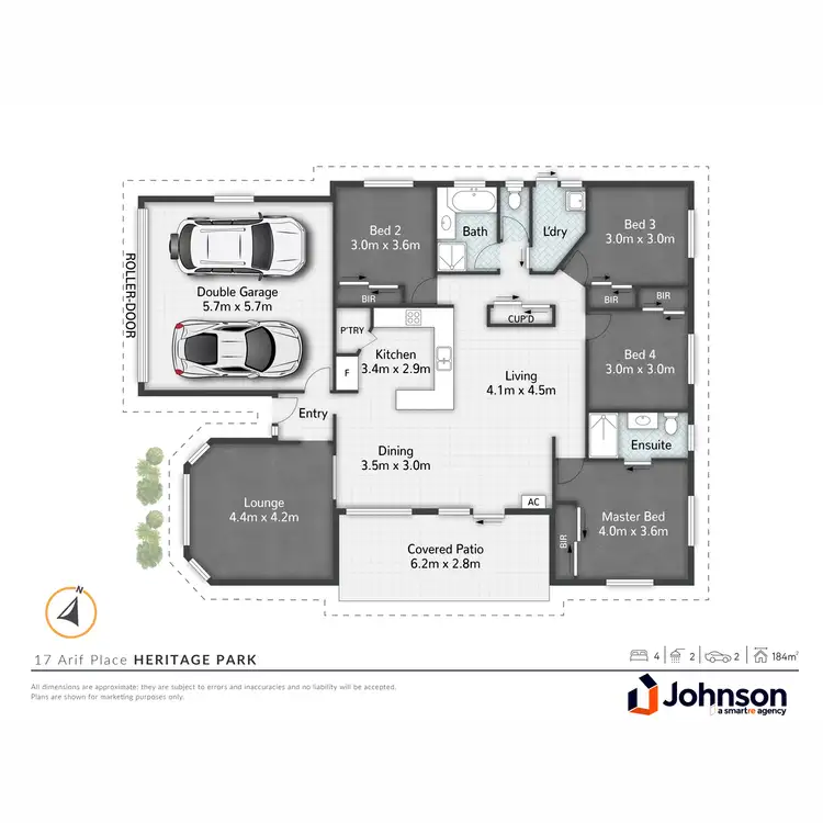 Floorplan of Homely house listing, 17 Arif Place, Heritage Park QLD 4118