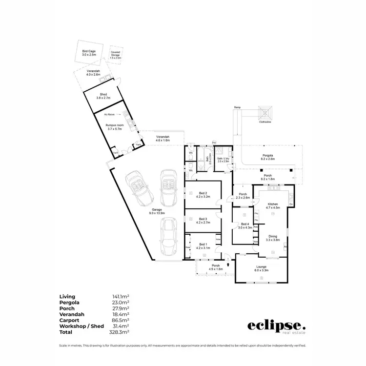 Floorplan of Homely house listing, 2 Willowbank Crescent, Marden SA 5070