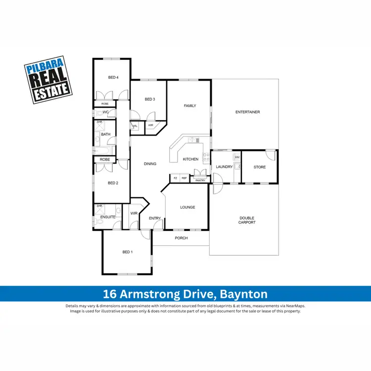 Floorplan of Homely house listing, 16 Armstrong Drive, Baynton WA 6714