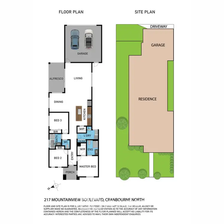 Floorplan of Homely house listing, 217 Mountainview Boulevard, Cranbourne North VIC 3977