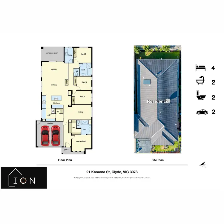 Floorplan of Homely house listing, 21 Kamona Street, Clyde VIC 3978