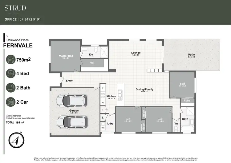 Floorplan of Homely house listing, 2 Dalewood Place, Fernvale QLD 4306