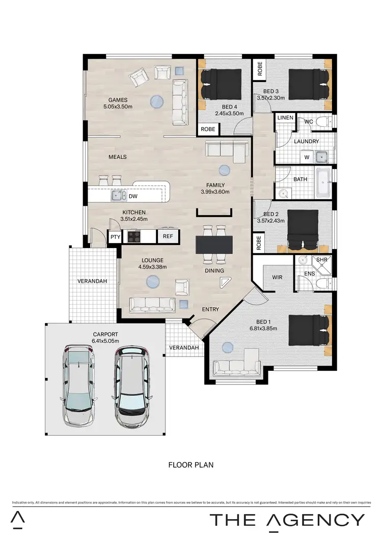 Floorplan of Homely house listing, 3 Cyanis Green, Bennett Springs WA 6063