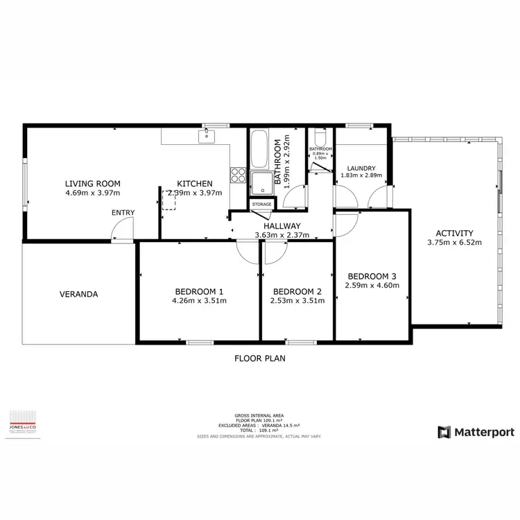 Floorplan of Homely house listing, 54 Kathleen Street, Bassendean WA 6054