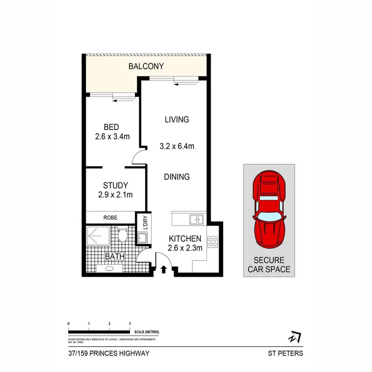Floorplan of Homely apartment listing, 37/159 Princes Highway, St Peters NSW 2044