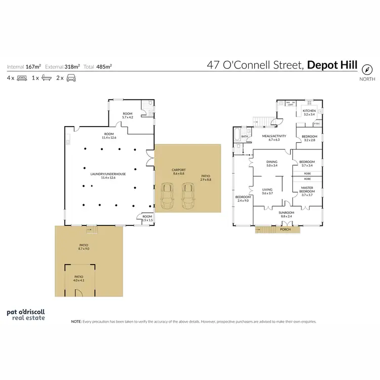 Floorplan of Homely house listing, 47 O'Connell Street, Depot Hill QLD 4700
