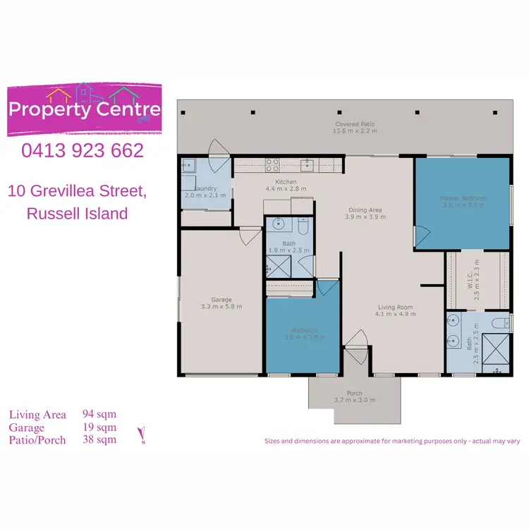 Floorplan of Homely house listing, 10 Grevillea Street, Russell Island QLD 4184